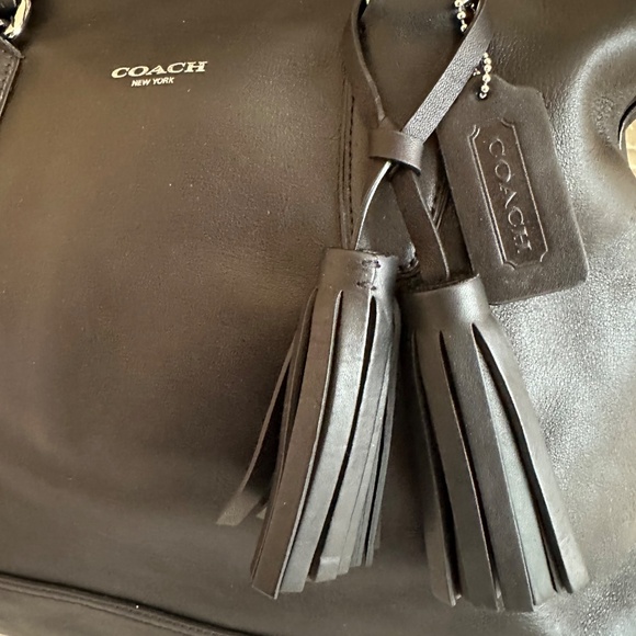 Coach Legacy Leather Rory NS Satchel 19892 Black MSRP $398 - Picture 6 of 9